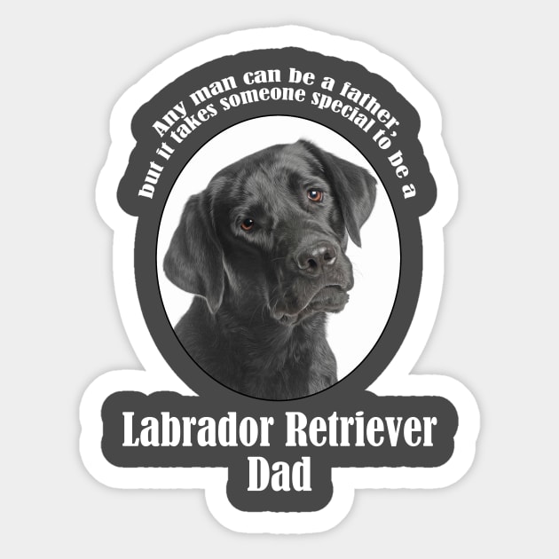 Black Lab Dad Sticker by You Had Me At Woof